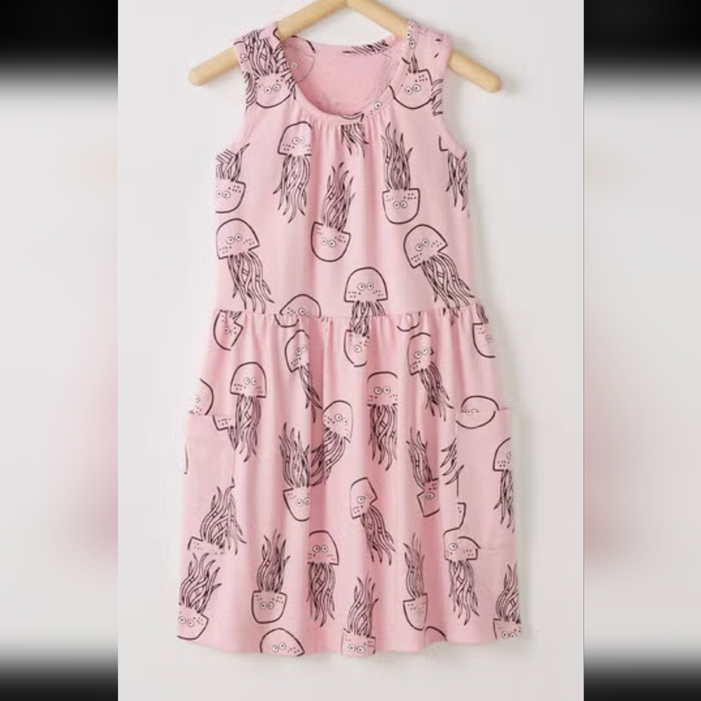 Hanna Andersson Octopus So Breezy Sundress, Sz 8